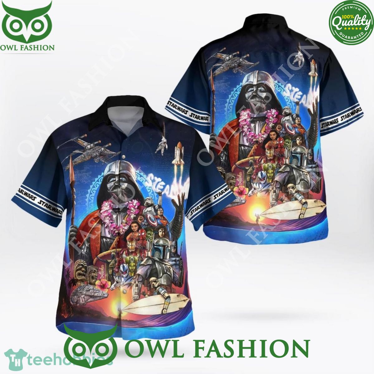 Funny Star Wars Beach Vibe Aloha Hawaiian Shirt