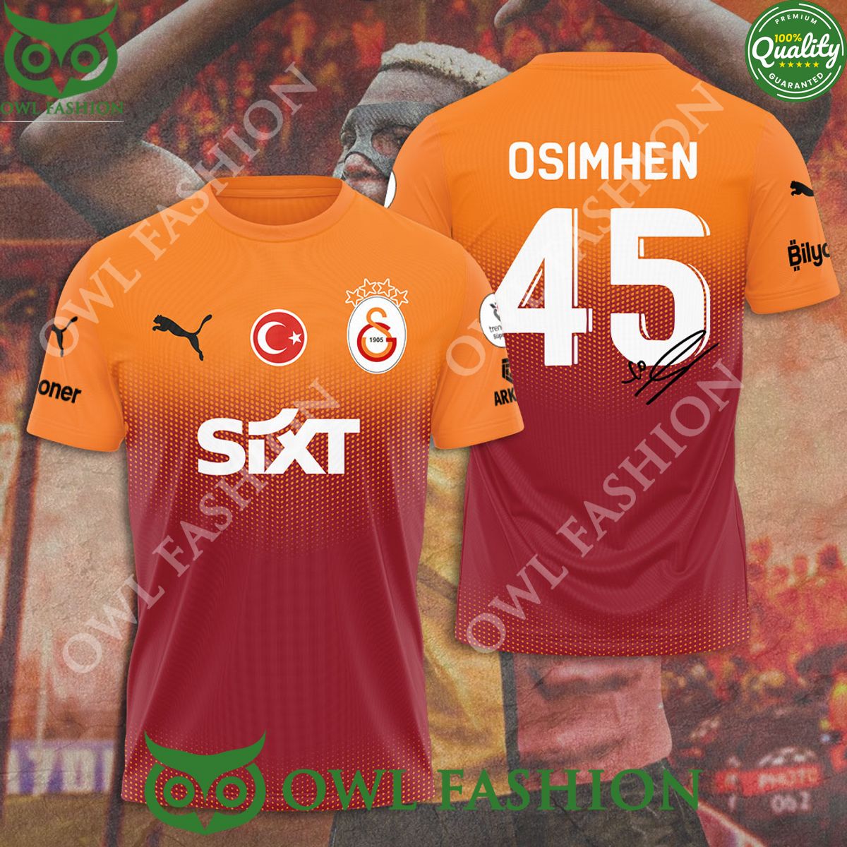 Galatasaray S.K. x Osimhen 3D Tshirt Hoodie Limited