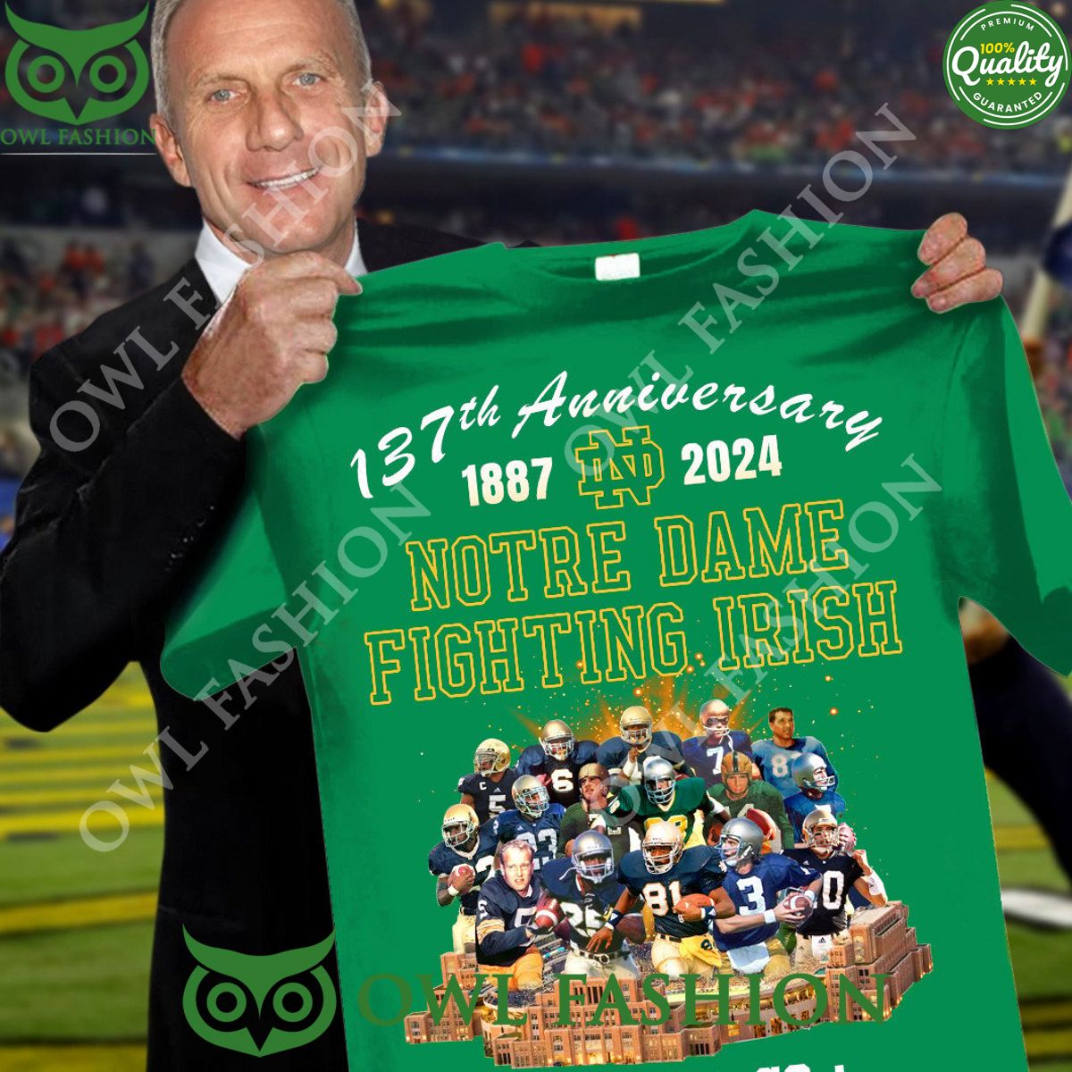 Go Irish Go Notre Dame Fighting Irish 137th anniversary 1887 2024 t shirt