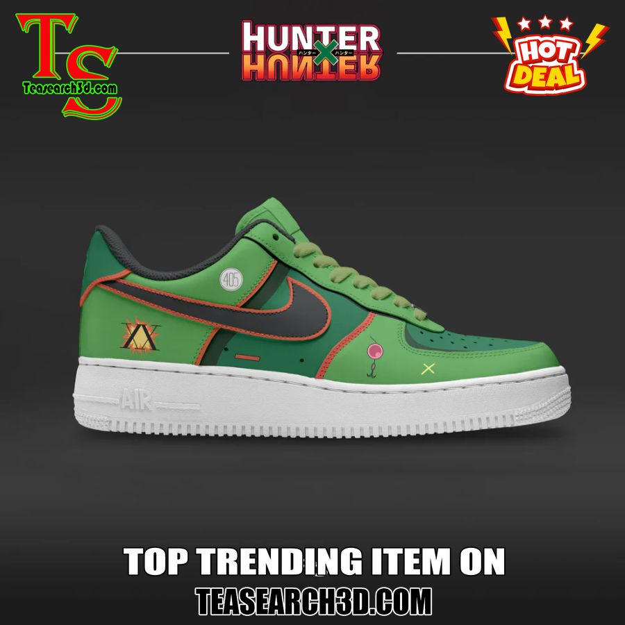 Custom Air Force 1 Sneakers With Best Price 17 Gon Freecss Hunter x Hunter Custom AF1 Air Force Sneaker