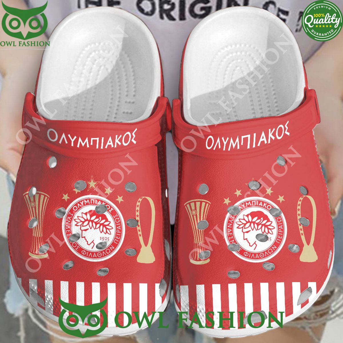 Greek professional football Olympiacos FC Crocs