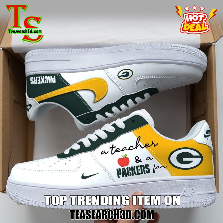Top Hot Air Force Shoes NFL New Trending 2024 13 Green Bay Packers Custom Job Nike Air Force Shoes