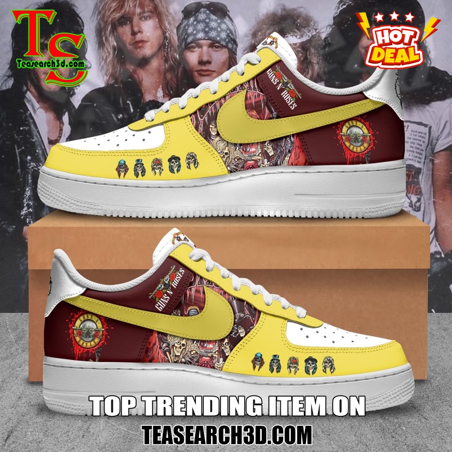 Limited Edition Air Force 1 Sneakers Style 8 Guns N' Roses Custom Nike Air Force 1 Shoes