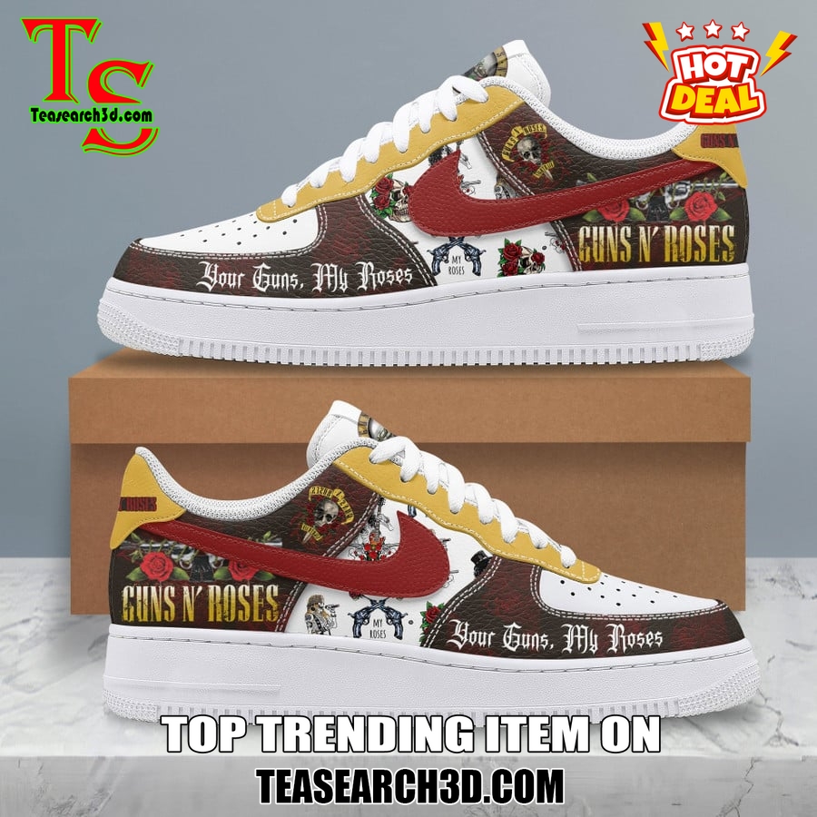 Limited Edition Air Force 1 Sneakers Style 15 Guns N' Roses Your Guns My Roses Air Force 1 Sneaker