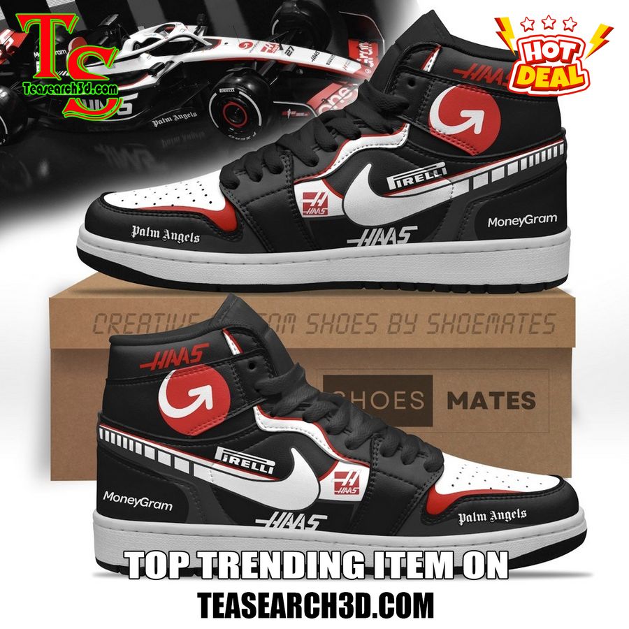 New Trending JD High Top For Sale 2024 12 Haas Formula 1 Premium Air Jordan High Top Shoes