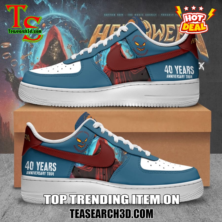 Limited Edition Air Force 1 Sneakers Style 16 Helloween Band 40th Anniversary Air Force 1 Shoes