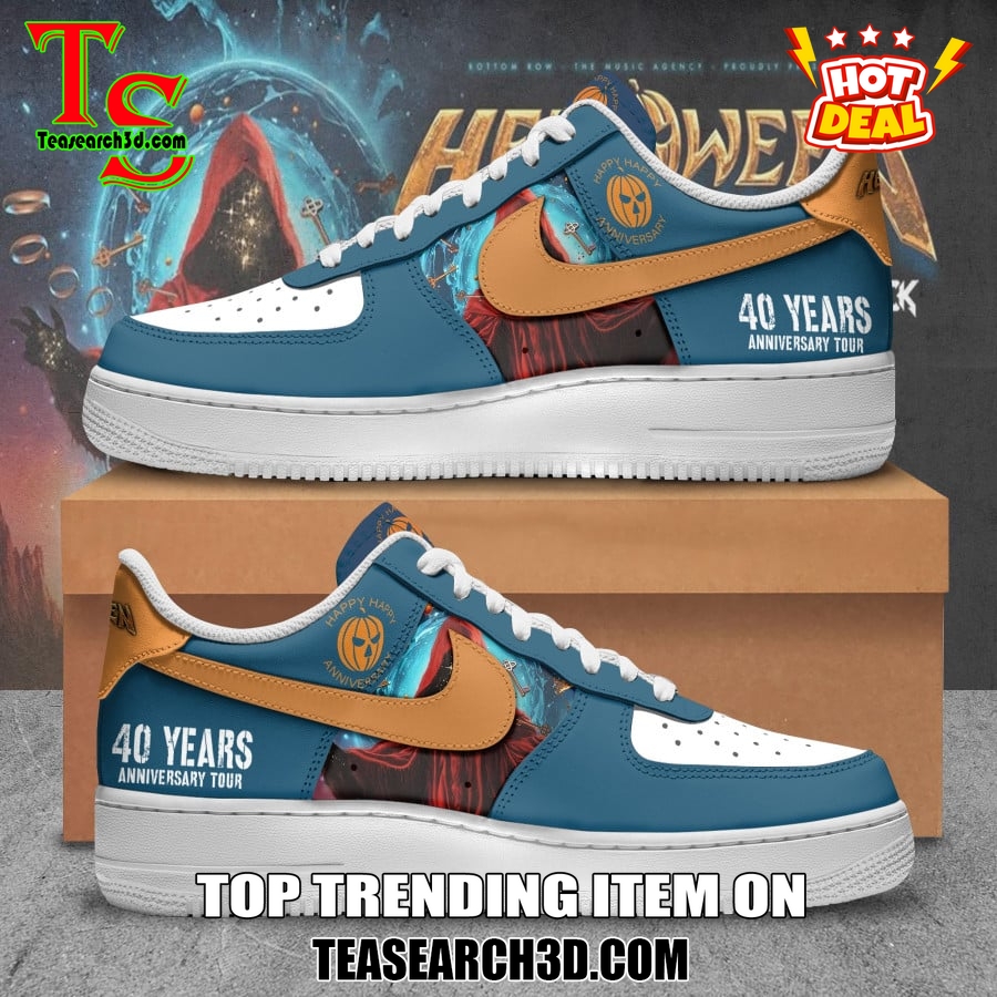 Limited Edition Air Force 1 Sneakers Style 17 Helloween Band 40th Anniversary Air Force 1 Sneakers