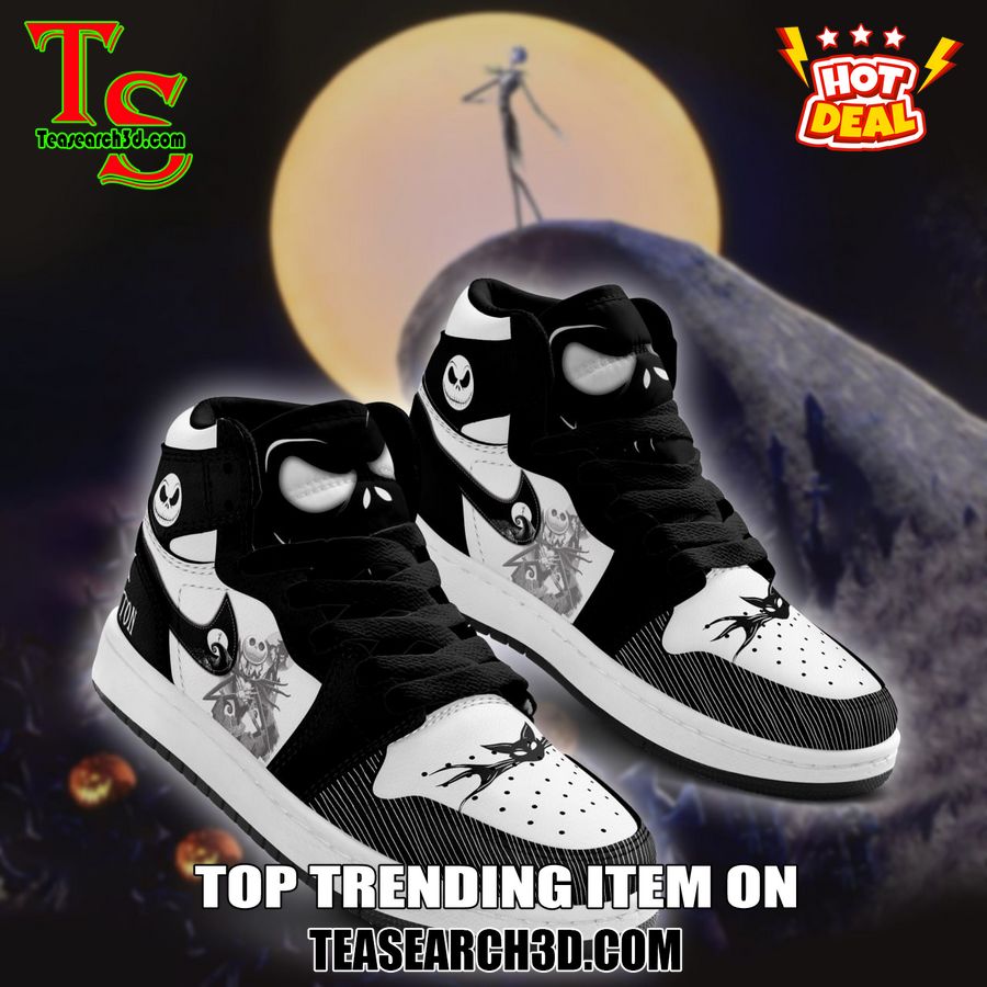 New Trending JD High Top For Sale 2024 13 Jack Skellington Jordan High Top Sneakers Shoes Gifts For Fans