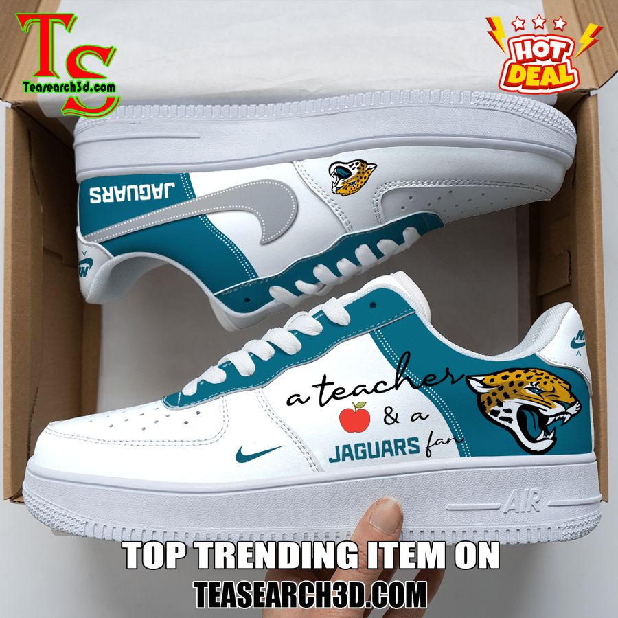 Top Hot Air Force Shoes NFL New Trending 2024 16 Jacksonville Jaguars Custom Job Nike Air Force Shoes