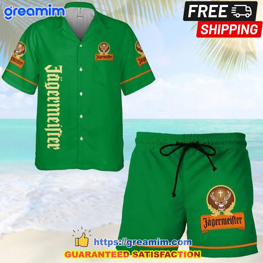 jagermeister orange hawaiian shirt beach short 1 ypd4s