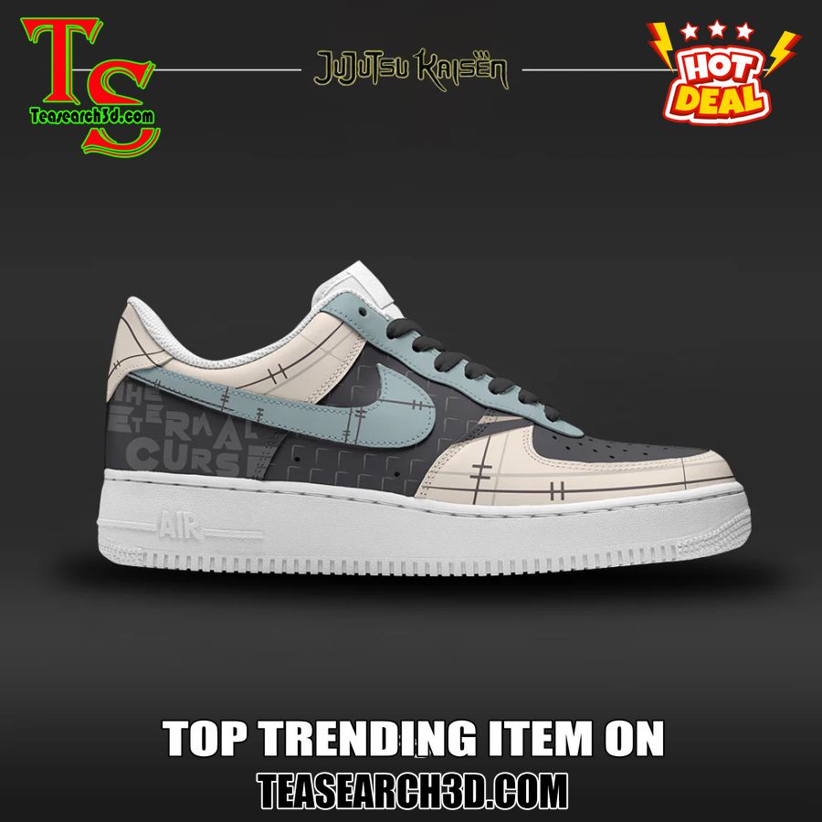 New Trending Custom Nike Logo AF1 Shoes 20 Jujutsu Kaisen Mahito Custom Air Force 1 Sneakers