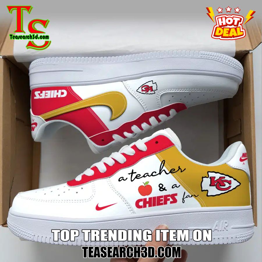 Top Hot Air Force Shoes NFL New Trending 2024 17 Kansas City Chiefs Custom Job Nike Air Force Shoes