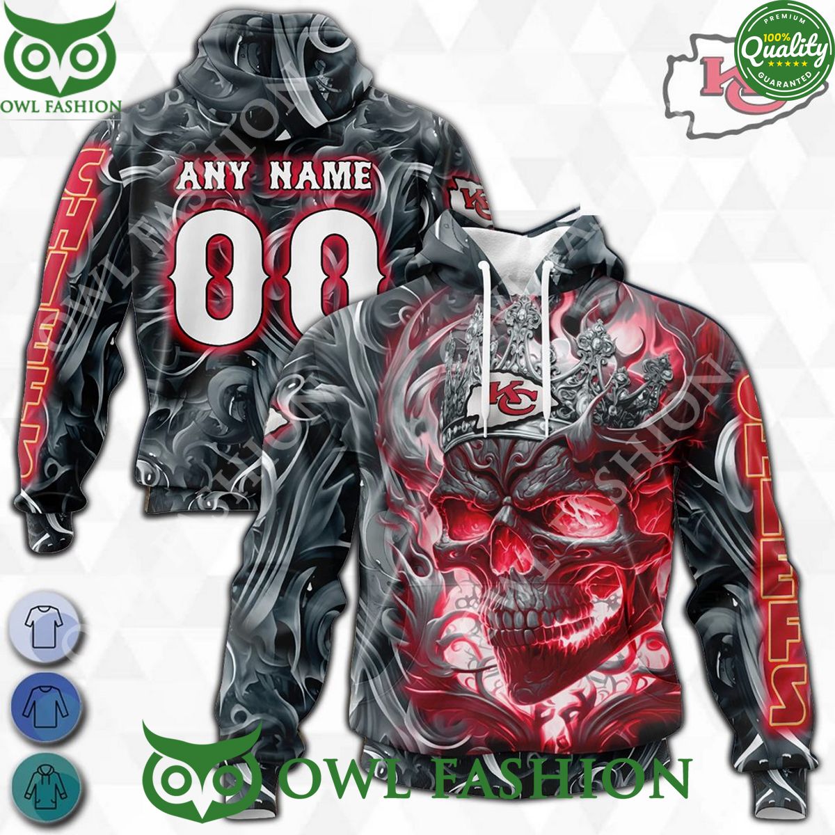 Kansas City Chiefs NFL Red Custom Name Number Limited Edition Hoodie shirt