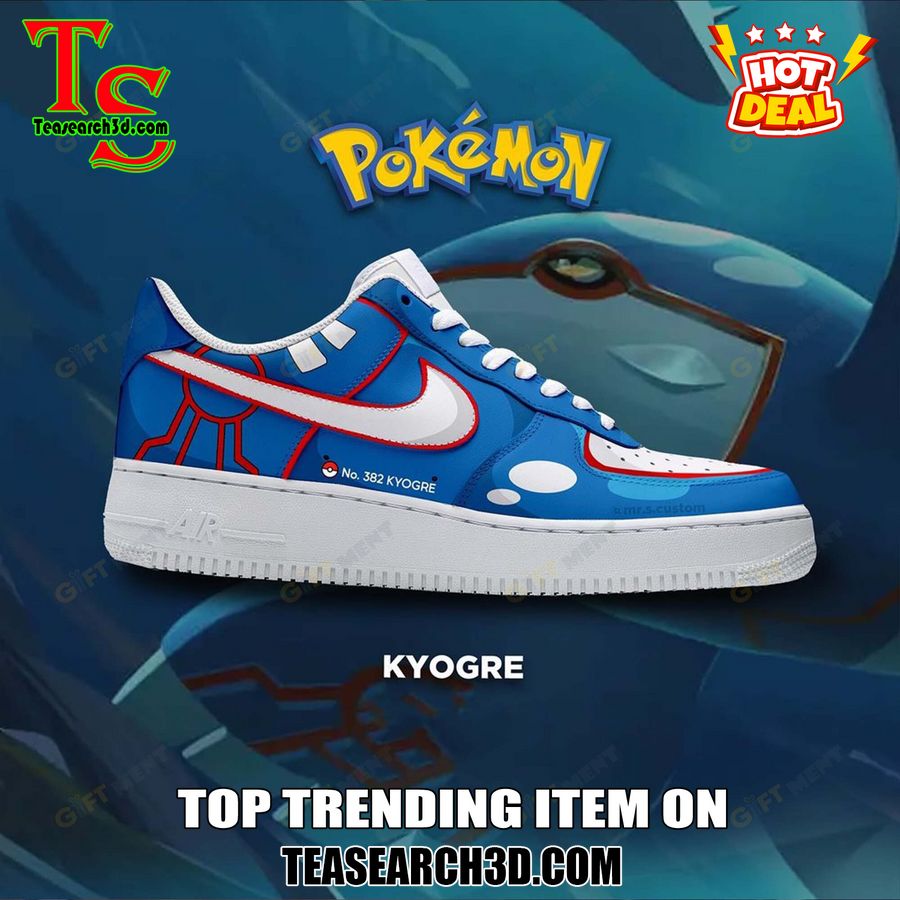 New Trending Custom Air Force 1 Shoes For Pokemon Fans 7 Kyogre Pokemon Custom Air Force 1 Sneaker