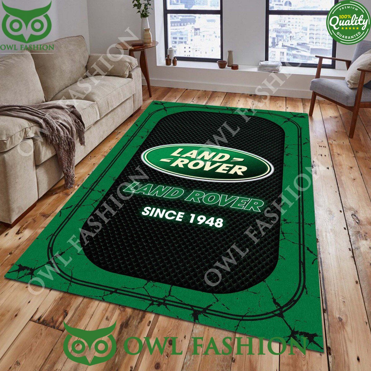 Land Rover 1948 Car Brand Living Room Stone Marble Carpet