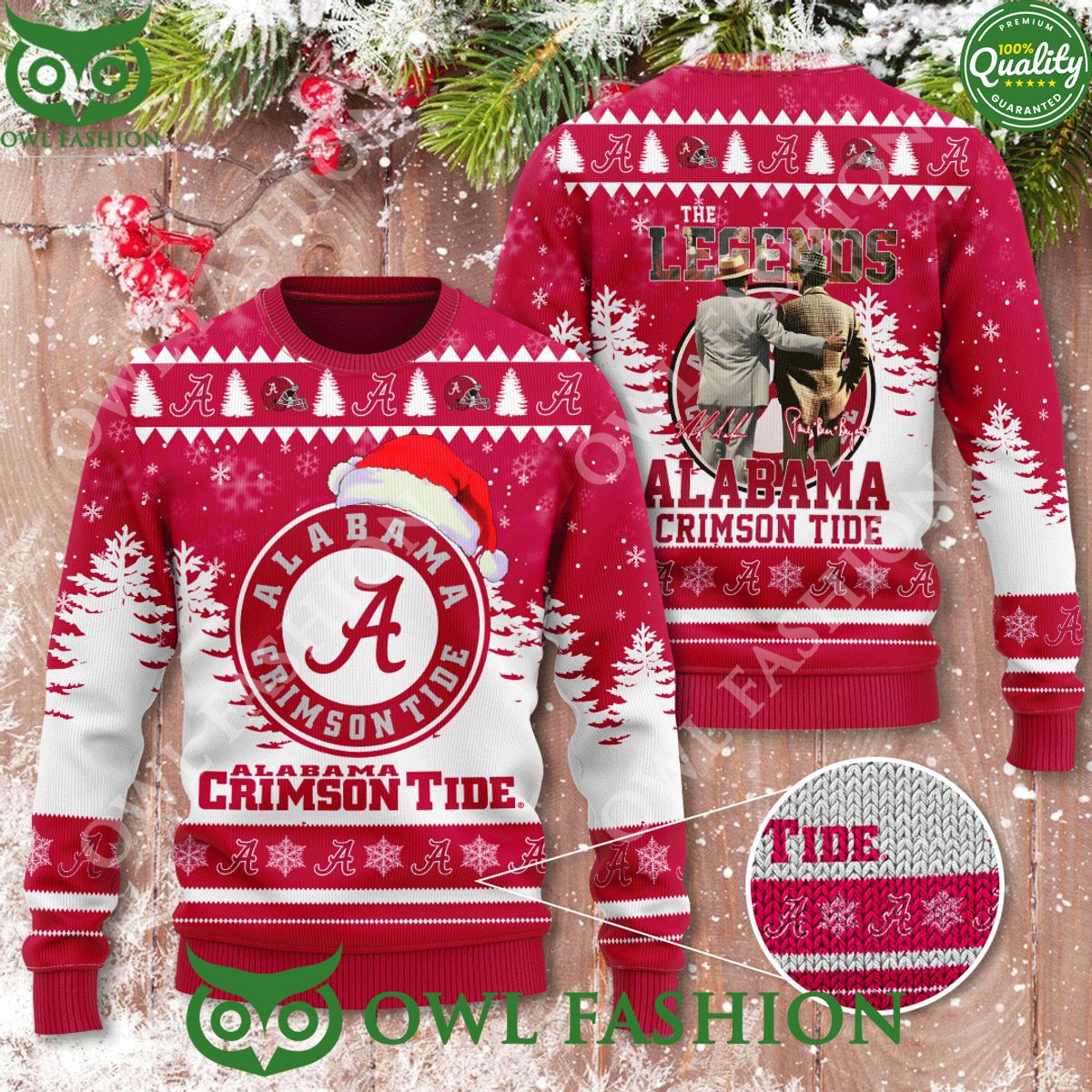 Legends greatest of all coaches Alabama Crimson Tide ugly sweater