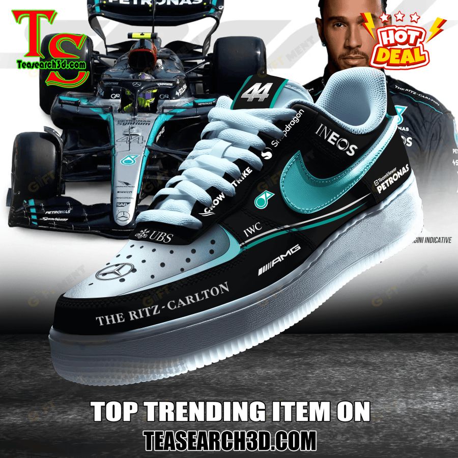 New Trending Sneaker Best Gift For Fans 12 Lewis Hamilton F1 Racing Nike Air Force 1 Sneaker