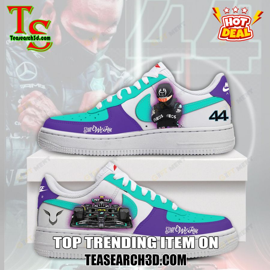 New Trending Sneaker Best Gift For Fans 11 Lewis Hamilton F1 Racing Custom Air Force 1 Sneaker