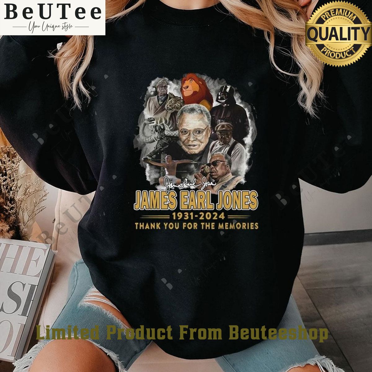 Lion King 1931 2024 James Earl Jones Thank You For The Memories sweatshirt