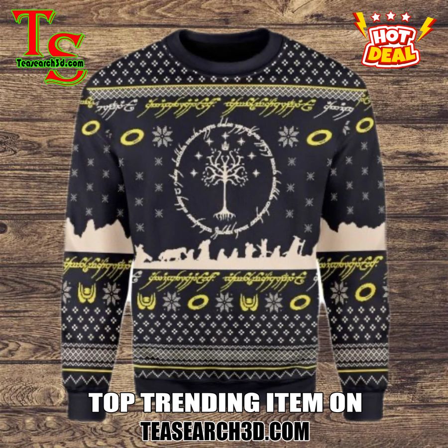 Amazing Trending Christmas Ugly Sweater With Free Shipping 12 LOTR 2024 Ugly Christmas Sweater Jumper