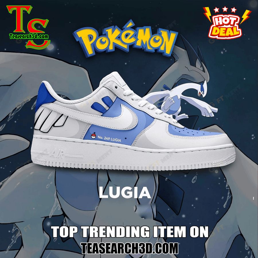 New Trending Custom Air Force 1 Shoes For Pokemon Fans 10 Lugia Pokemon Premium Air Force 1 Sneaker
