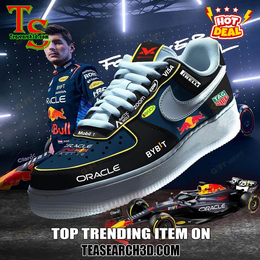 New Trending Sneaker Best Gift For Fans 14 Max Verstappen F1 Racing Custom Air Force 1 Sneaker