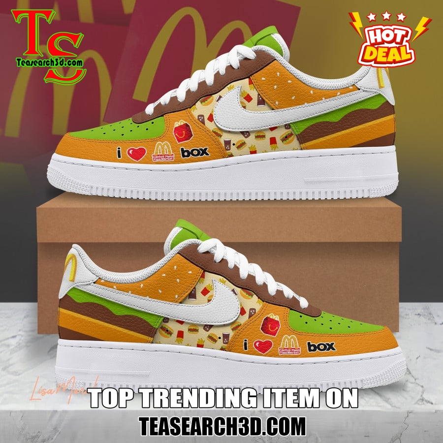 Limited Edition Air Force 1 Sneakers Style 22 Mcdonald's Custom Air Force 1 Sneaker Gift For Fans