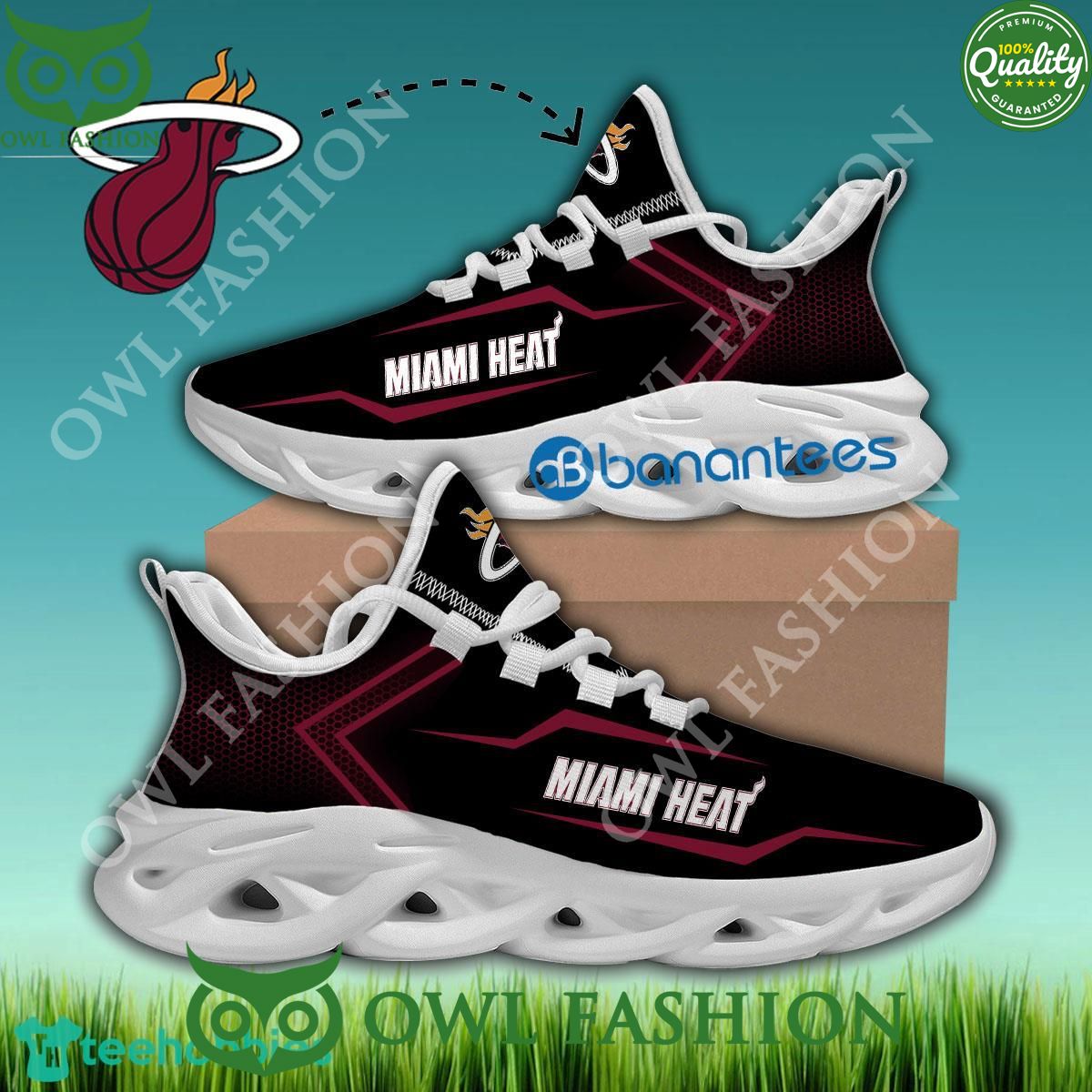 Miami Heat NBA Chunky Sneaker Iconography Max Soul Shoes