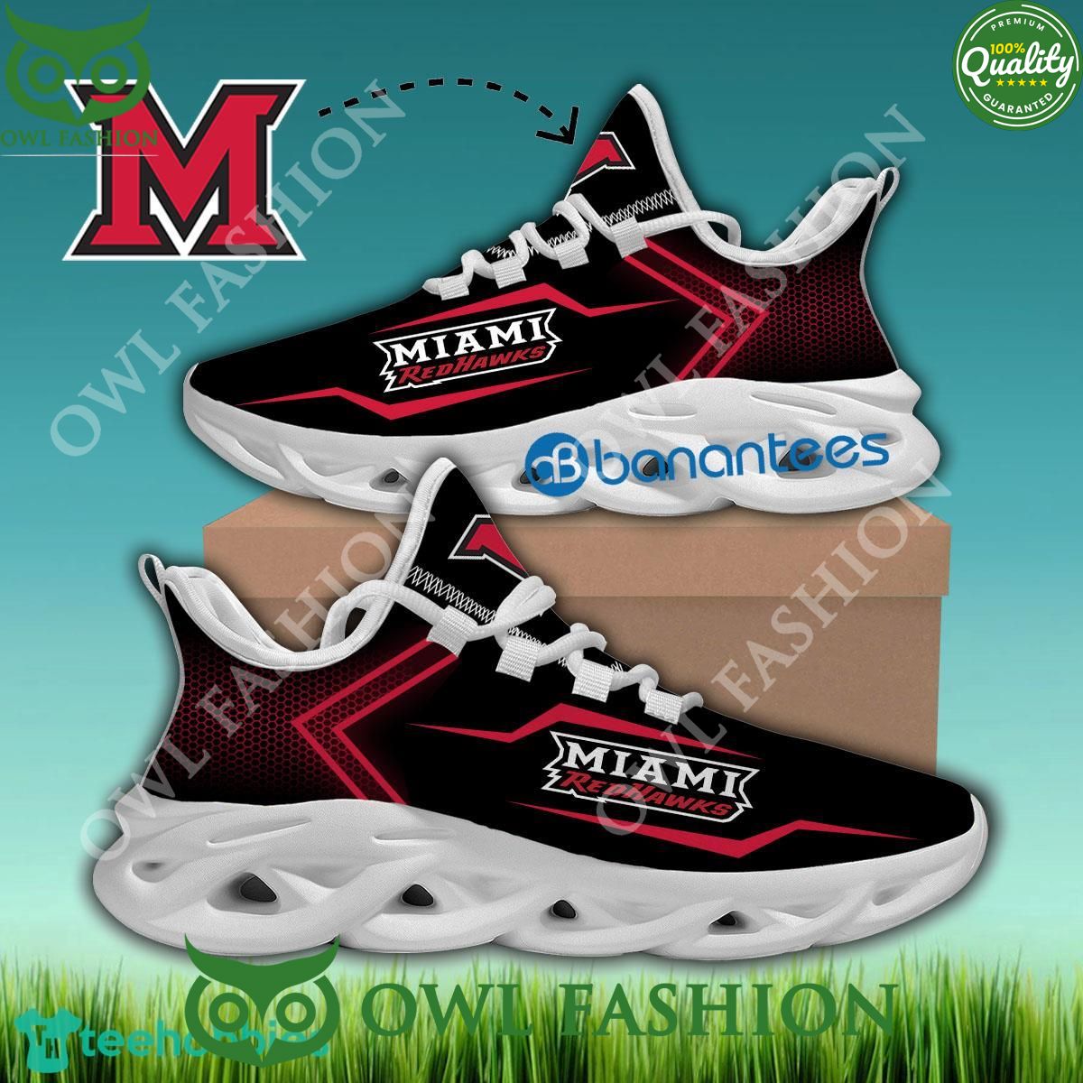 Miami RedHawks OH NCAA Chunky Sneaker Urban Max Soul Shoes