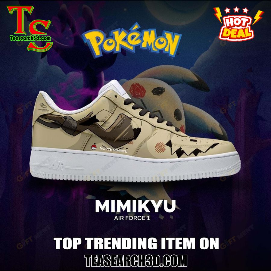 New Trending Custom Air Force 1 Shoes For Pokemon Fans 12 Mimikyu Pokemon Custom Air Force 1 Sneaker