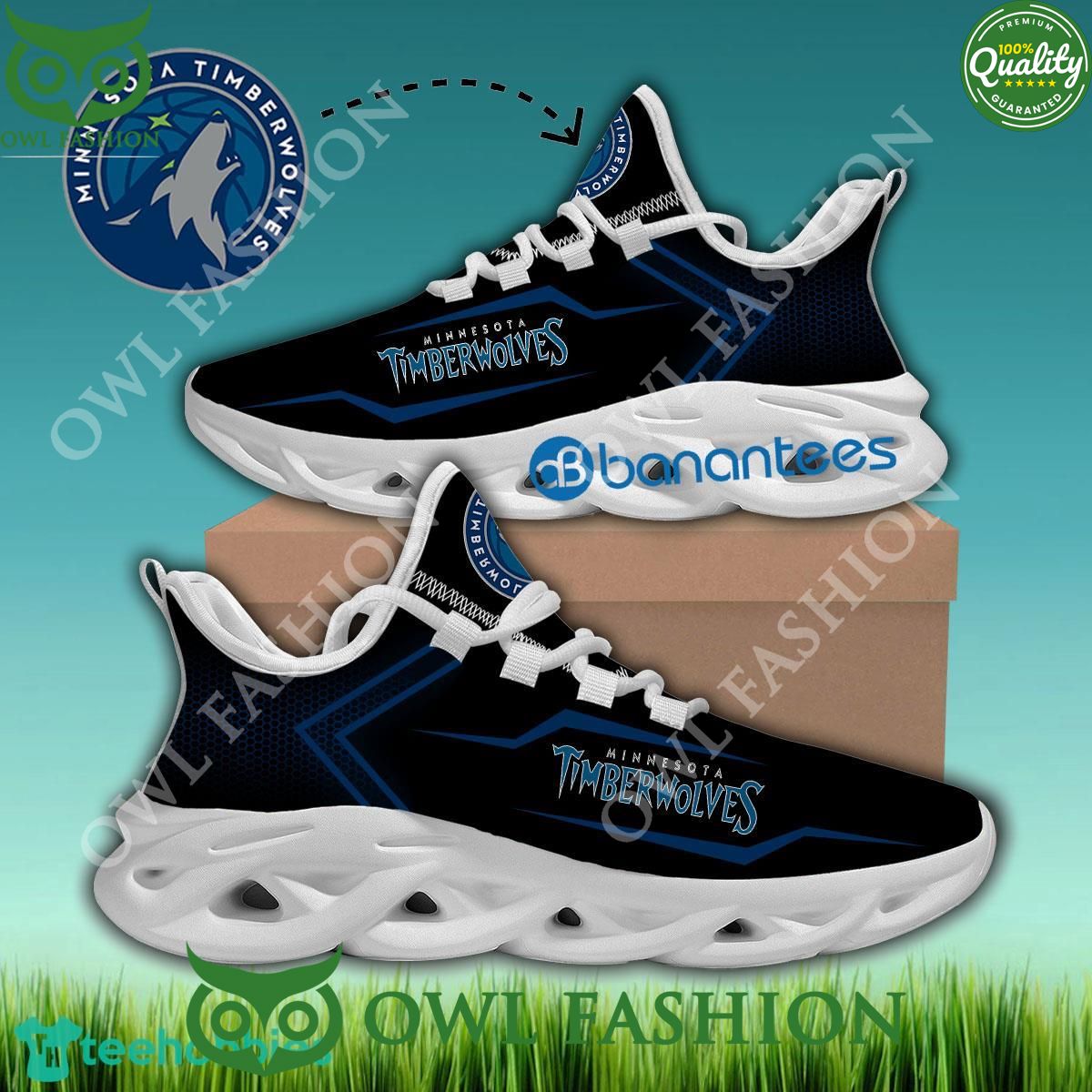 Minnesota Timberwolves NBA Sport Sneaker Trademark Max Soul Shoes