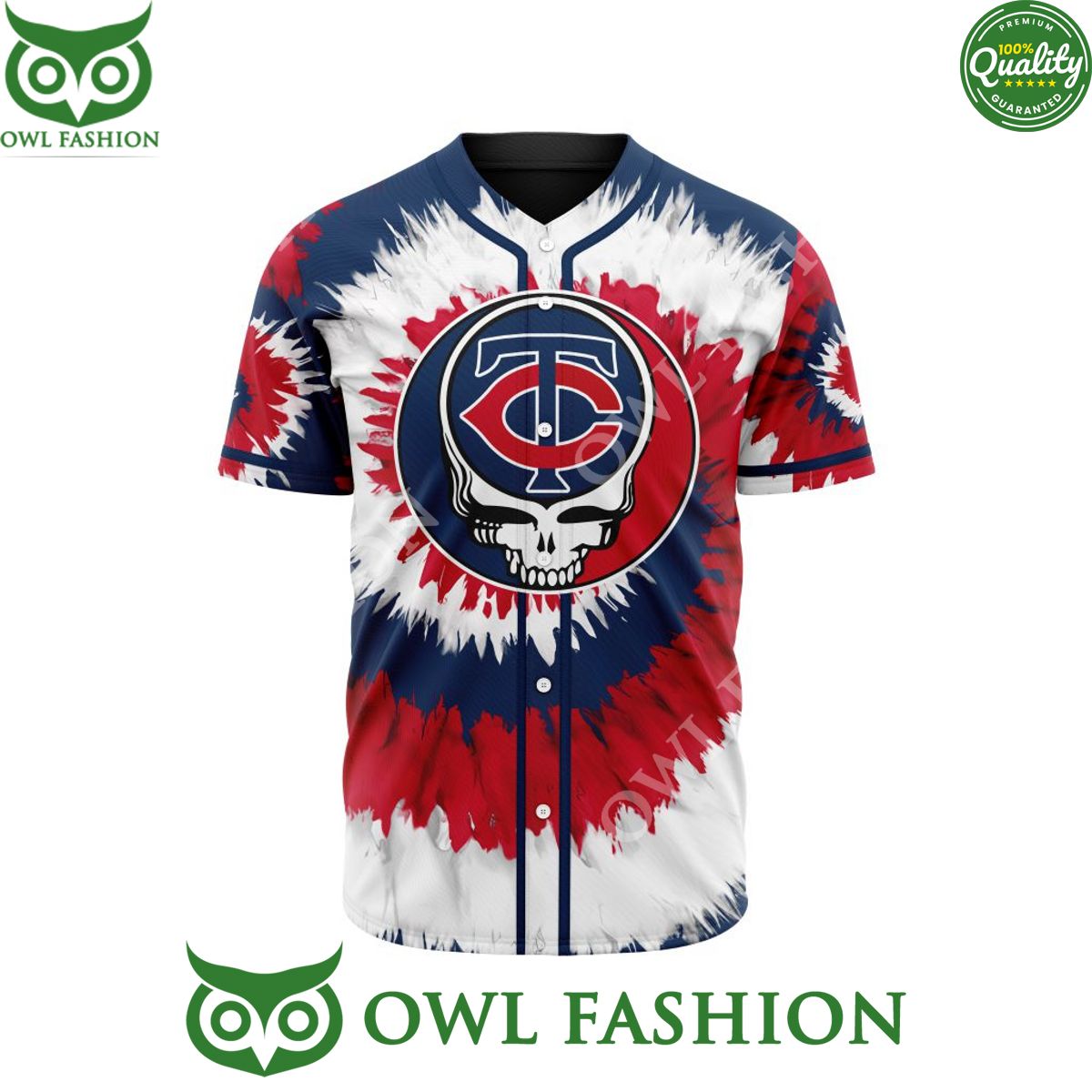 Minnesota Twins Grateful Dead Design MLB Limited Baseball Jersey shirt