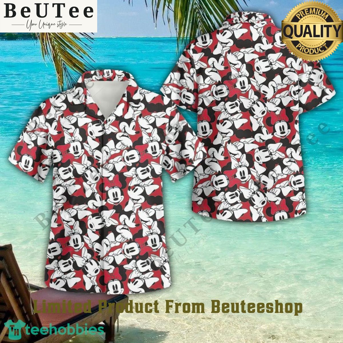 Minnie Mouse Disney Dreaming 3D Button Hawaiian Shirt