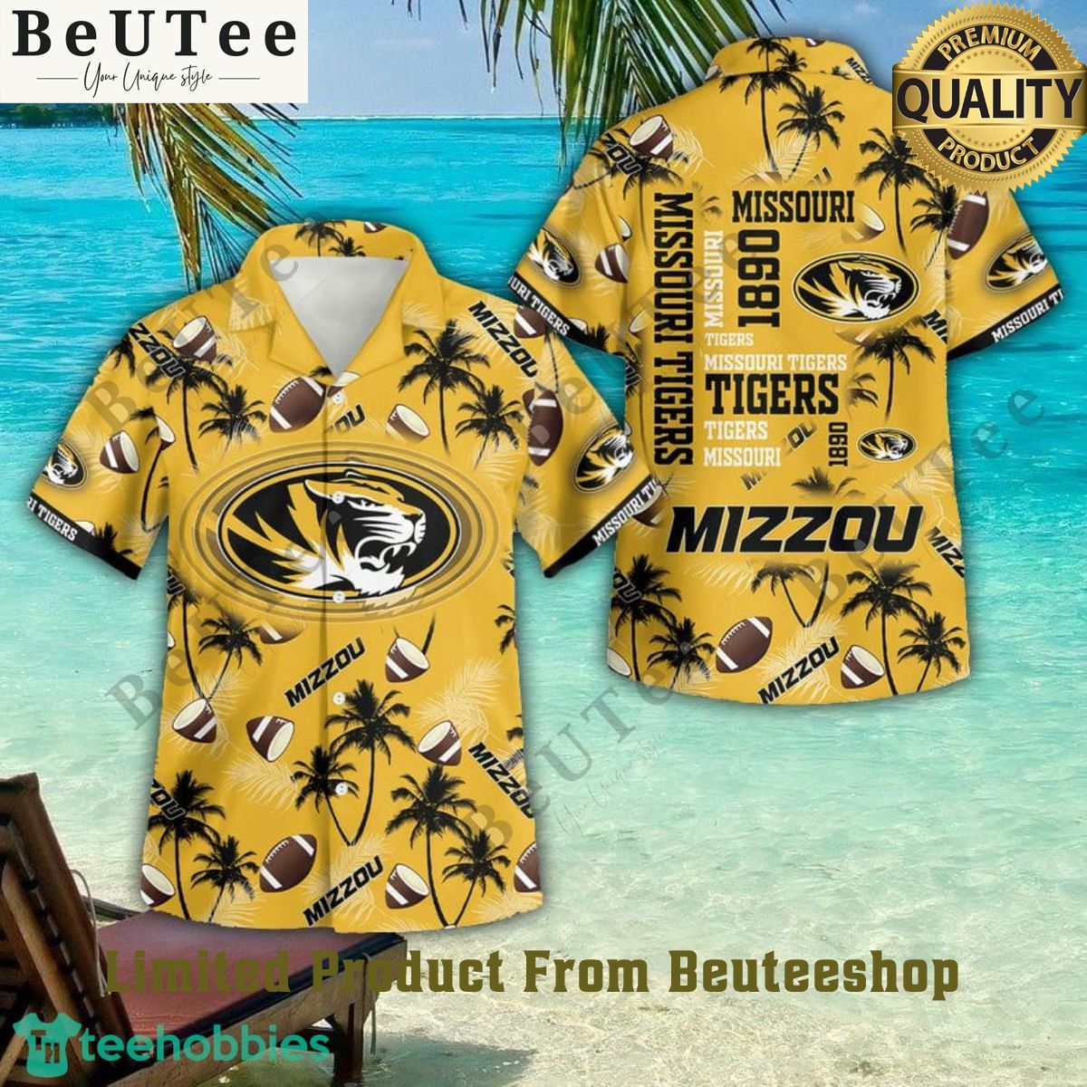 Missouri Tigers Football Limited 3D Button Hawaiian Shirt