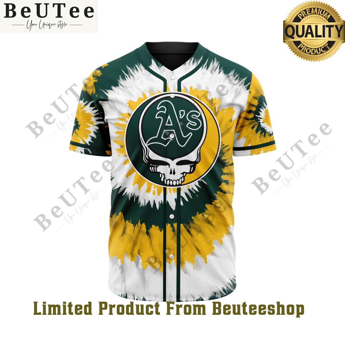 MLB Oakland Athletics Special Dead Design Baseball Jersey shirt