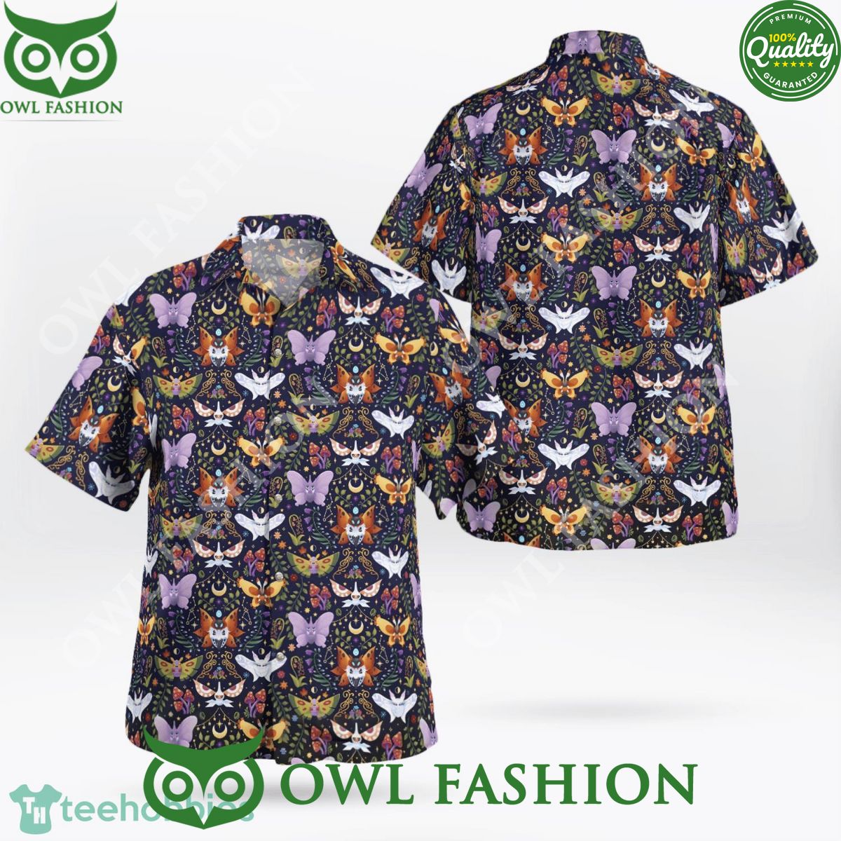 Moth Butterfly Insect Pokemon Anime Hawaiian Shirt