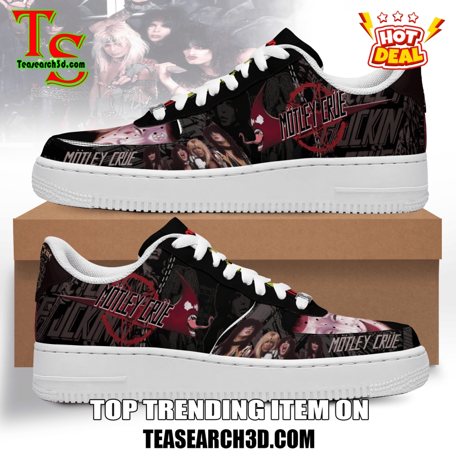 Limited Edition Air Force 1 Sneakers Style 24 Motley Crue Premium Air Force 1 Sneakers