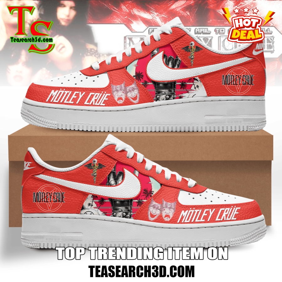 Limited Edition Air Force 1 Sneakers Style 25 Motley Crue Premium Sneaker Air Force 1