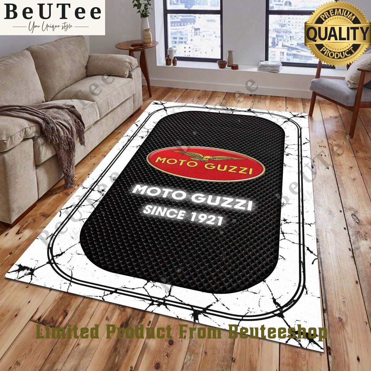 Moto Guzzi 1921 brand Logo Custom Color Rug Carpet