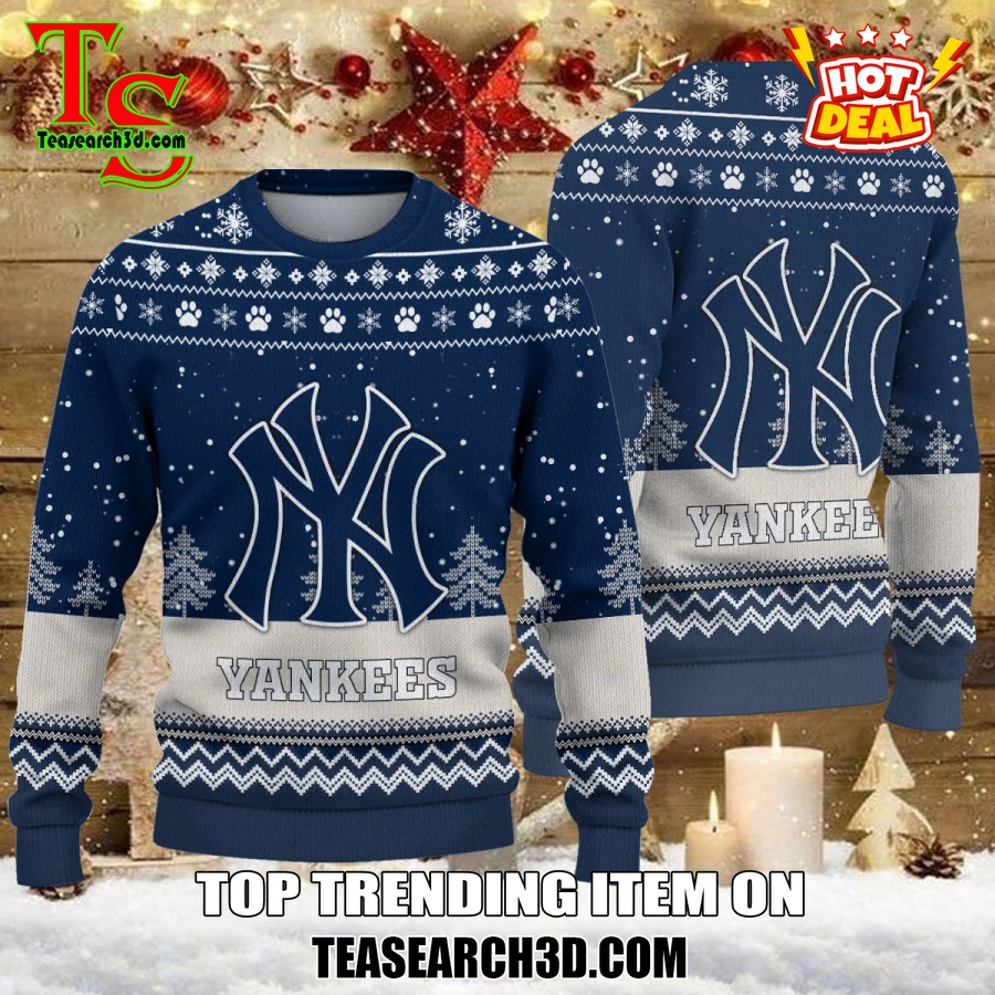 MLB Baseball Basic Ugly Christmas Sweater 20 New York Yankees MLB Ugly Christmas Sweater