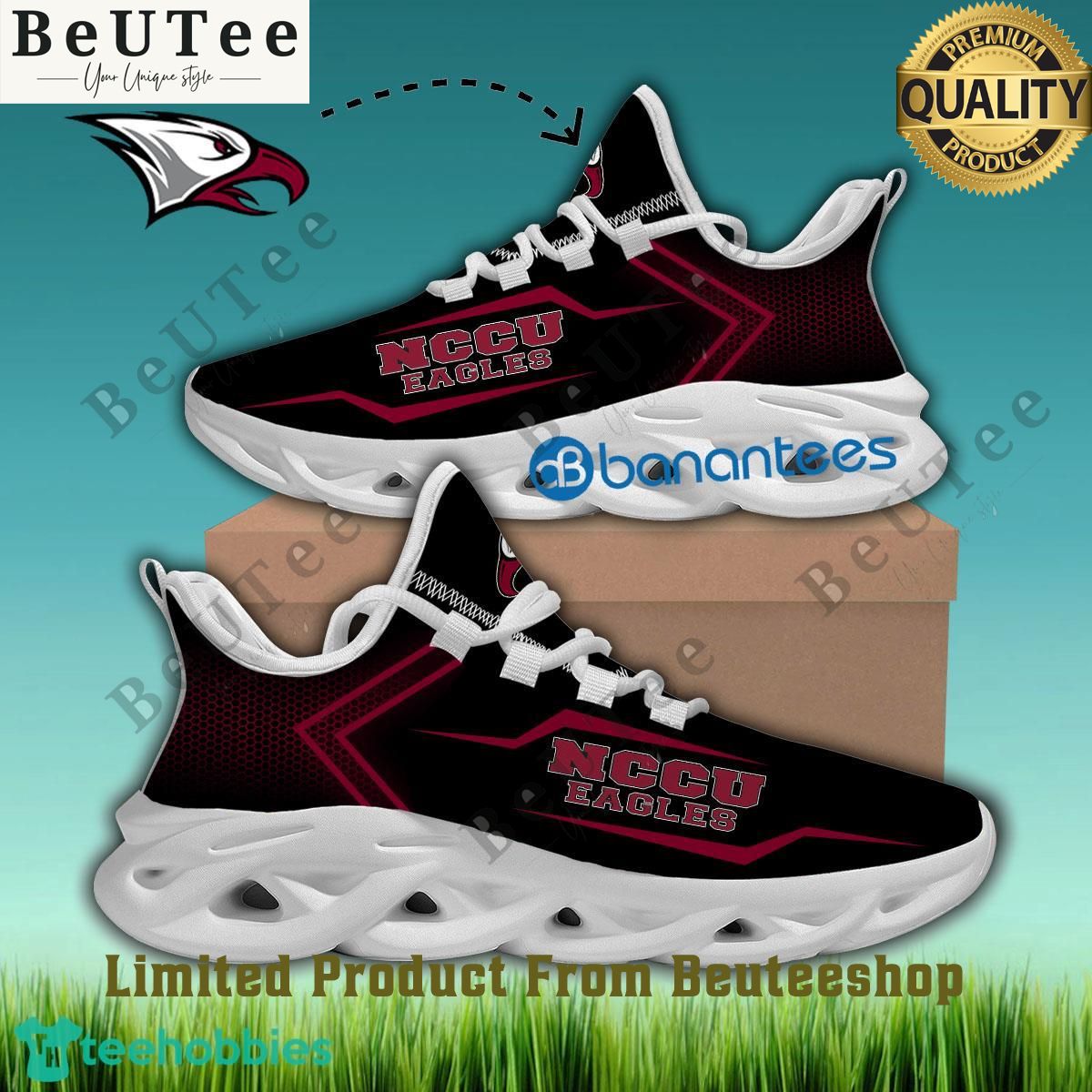 North Carolina Central Eagles Running Sneaker Distinctive Max Soul Shoes