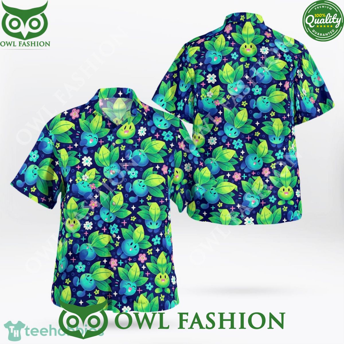 Oddish Pokemon Limited Aloha Vibe Hawaiian Shirt