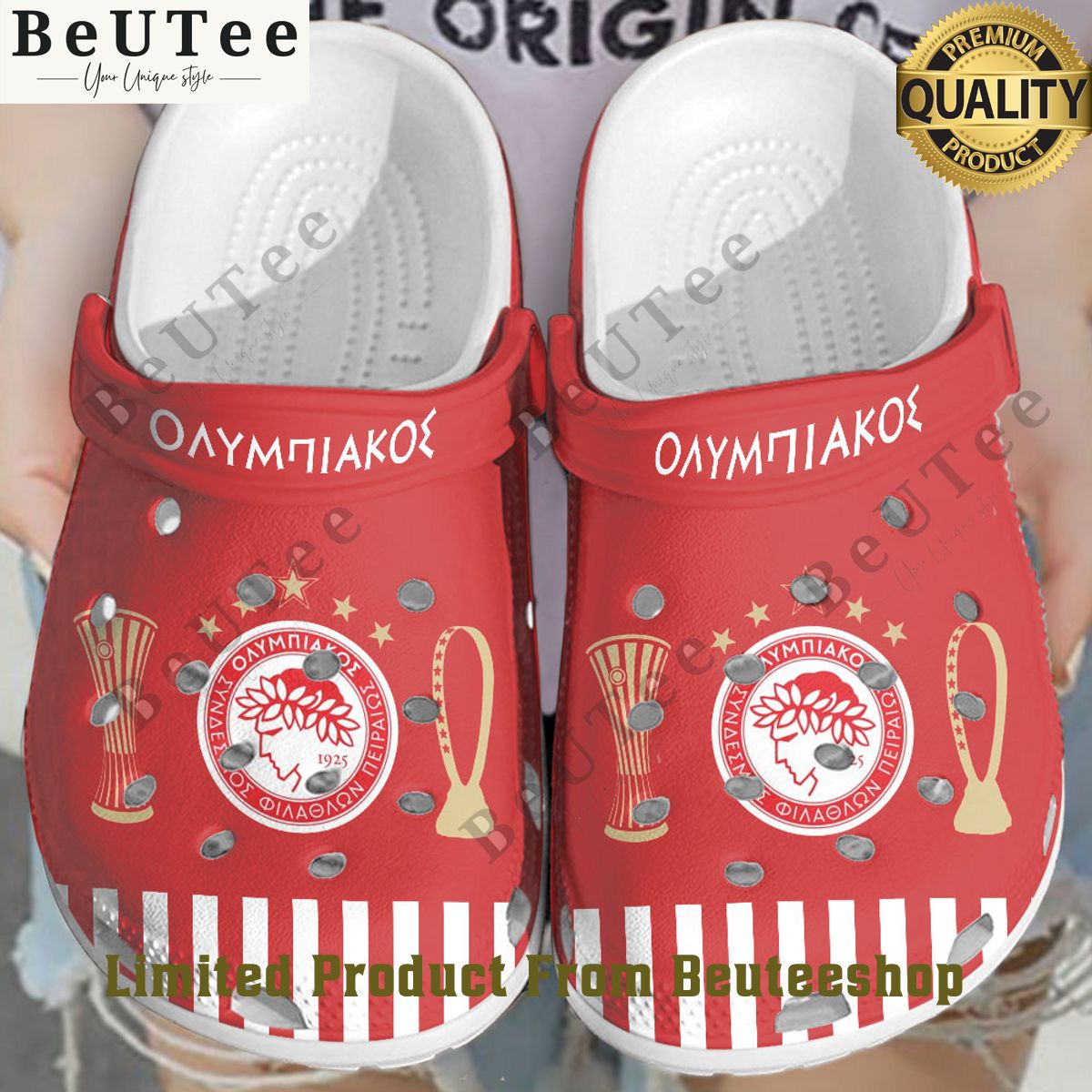 Olympiacos Winners logo Red FC Crocs