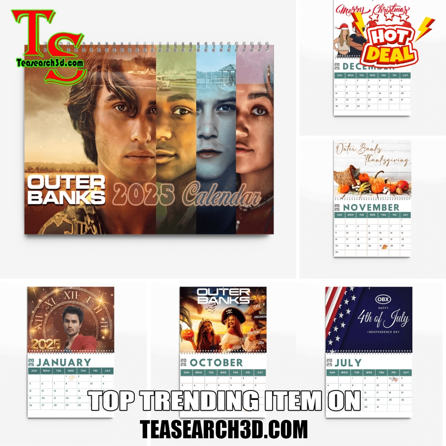 Hot Calendar Quick and Easy Buy Online 21 Outer Banks 2025 Wall Hanging Calendar
