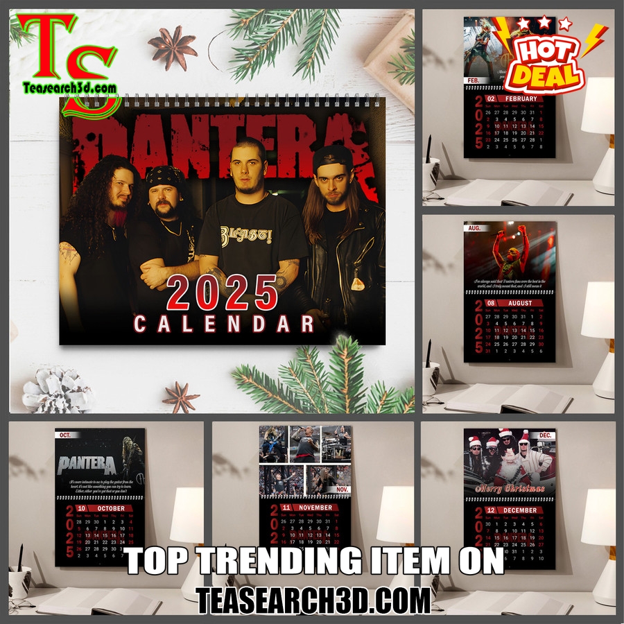 New Trending Calendar On Teasearch 281124 14 Pantera Band 2025 Wall Hanging Calendar