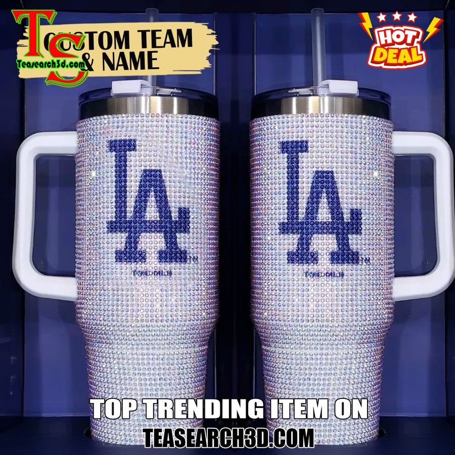 Rhinestone Tumbler With Name On Teasearch 15 Personalized Los Angeles Dodgers 40Oz Rhinestone Tumbler
