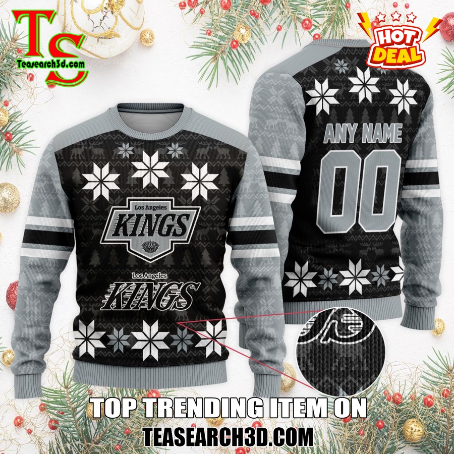 Top Hot Ice Hocket Team Ugly Sweater For NHL fans 15 Personalized Los Angeles Kings Ugly Sweater For Christmas