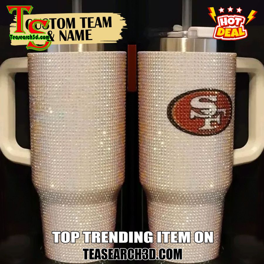 Rhinestone Tumbler With Name On Teasearch 27 Personalized San Francisco 49ers 40Oz Rhinestone Tumbler