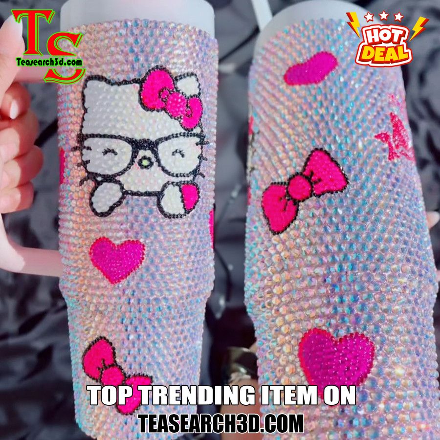 Rhinestone Tumbler With Name On Teasearch 28 Personalized Stanley Hello Kitty Cup 40Oz Rhinestone Tumbler