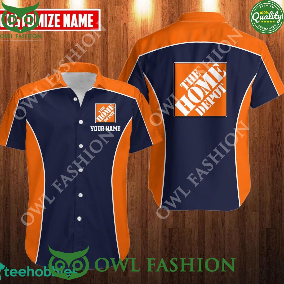 Personalized the home depot improvement company 3D Aloha Hawaiian Shirt